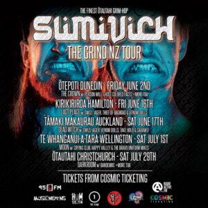 Ōtautahi Grim Hop Machine Slimivich To Grind Down The Motu On The Grind Single Release Tour