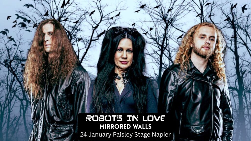 Robots in Love Napier Poster