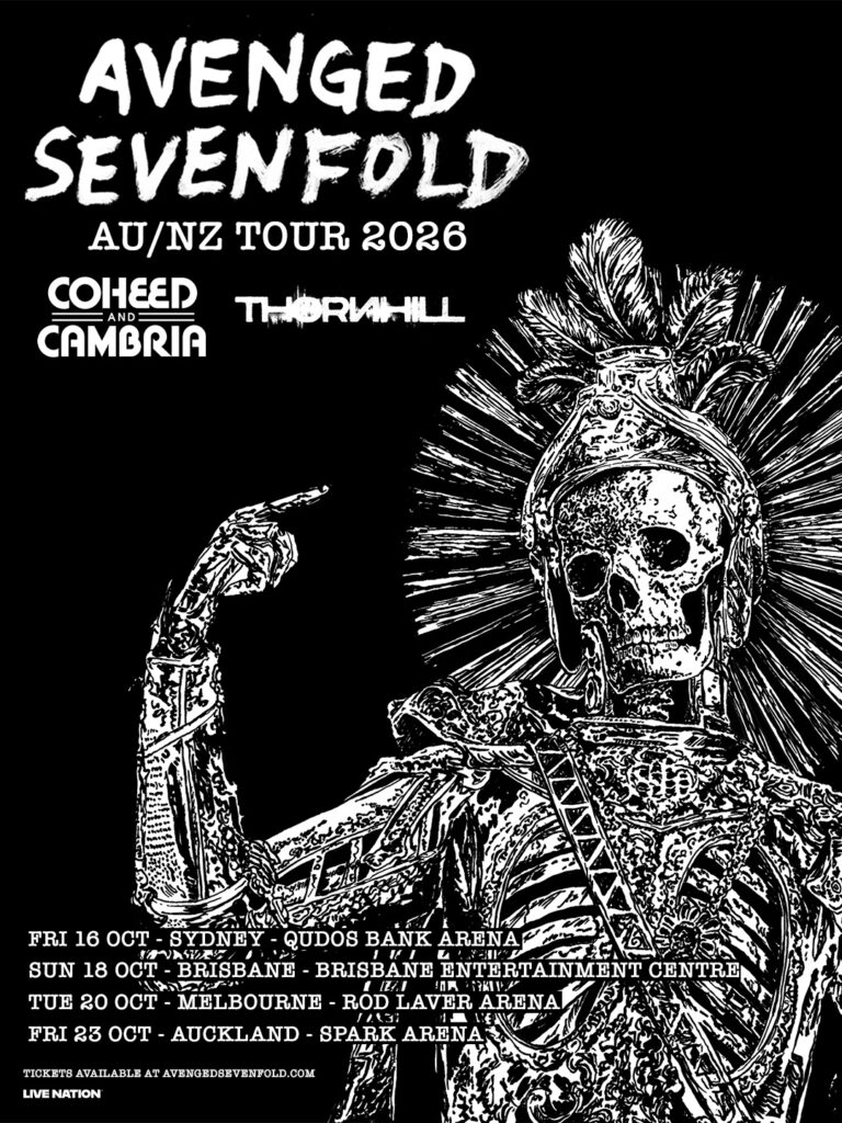 Avenged Sevenfold Announces Epic Return To NZ – Muzic.NZ