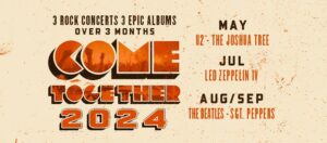 Come Together 2024 Amazing Line Up Of Rock Artists Announced