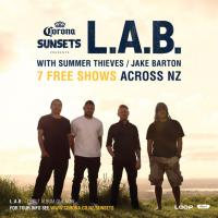 Corona Sunsets Presents L.a.b. 7 Free Shows Across Nz