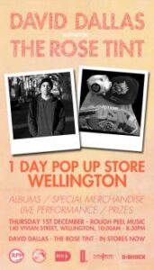 David Dallas Announces One Day Rose Tint Pop Up Store In Wellington This Week!