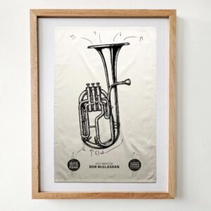 Don Mcglashan X Musichelps Signed Nz Music Hall Of Fame Tea Towel Charity Auction