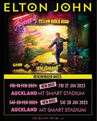 Elton John&rsquo;s Farewell Yellow Brick Road Tour Auckland&rsquo;s Mt Smart Stadium Concerts To Be Postponed
