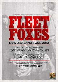 Fleet Foxes Return To New Zealand January 2012 For Two Unforgettable Shows