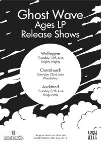 Ghost Wave "ages" Album Release Tour
