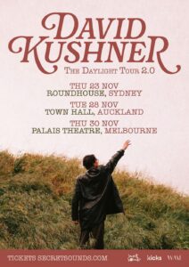 Global Chart Topping Us Artist David Kushner Announces Debut Headline Show Auckland November 2023
