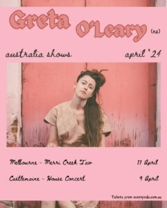 Greta O'leary Announces Debut Australia Shows