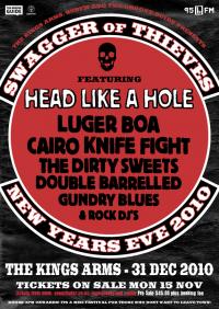 Head Like A Hole Announce 'swagger Of Thieves' New Years Eve @ Kings Arms