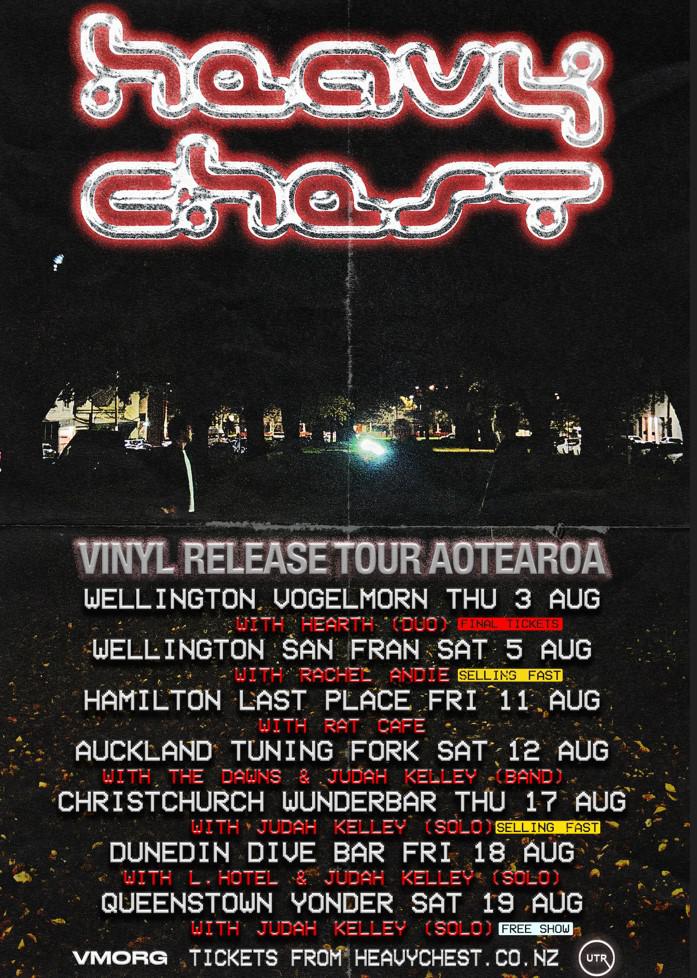 Heavy Chest Pre Heat Vinyl Tour Support Announcement