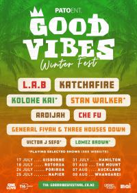 L.a.b, Katchafire, Stan Walker And More Hitting The Road For Good Vibes 2020