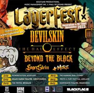Lagerfest 2023 New Zealand: Devilskin, The Halo Effect, Beyond The Black, Lagerstein And More
