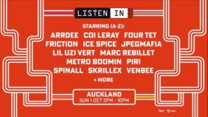 Listen In Announces A Huge International Line Up For Auckland 2023