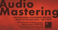 Mastering Discount For Muzic.net.nz Last Days!!