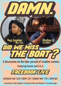 Mazbou Q Hosts Facebook Discussion With Regi Angelou