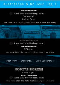 Post Punk, Industrial And Dark Electronic Tour, June 2019
