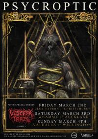 Psycroptic + Viscera Trail Nz Tour This Weekend