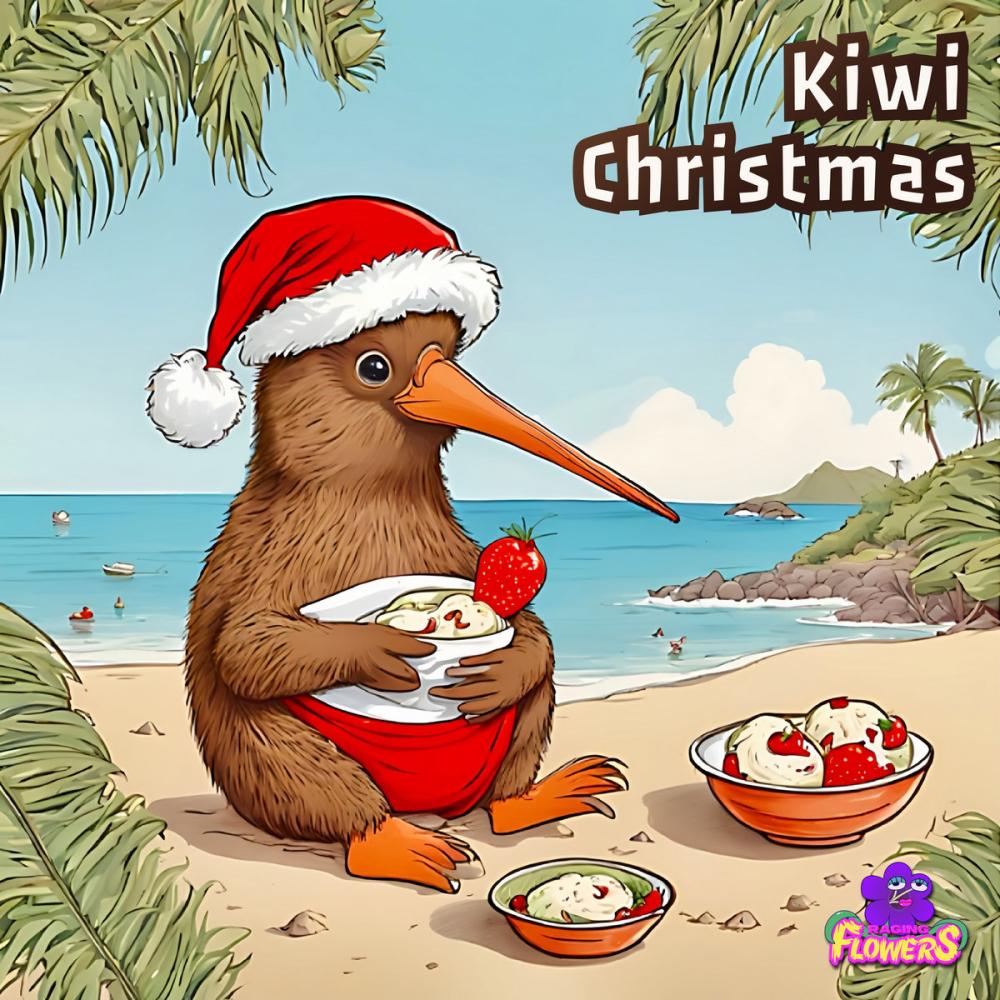 Raging Flowers Releases Indie Rock Fun Tune 'kiwi Christmas'
