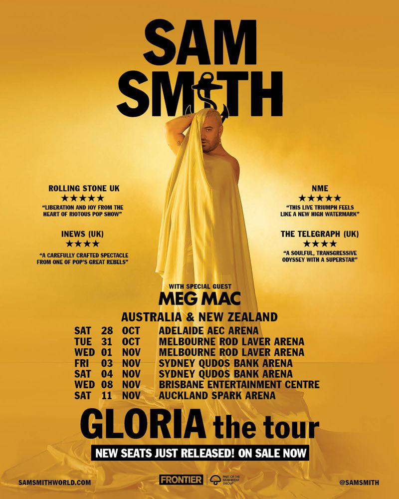 Sam Smith (uk): New Tickets Just Released Across All Gloria The Tour New Zealand Shows