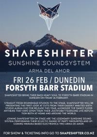 Shapeshifter *&nbsp;friday 26 February * Dunedin