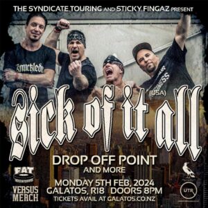 Sick Of It All Return To Nz