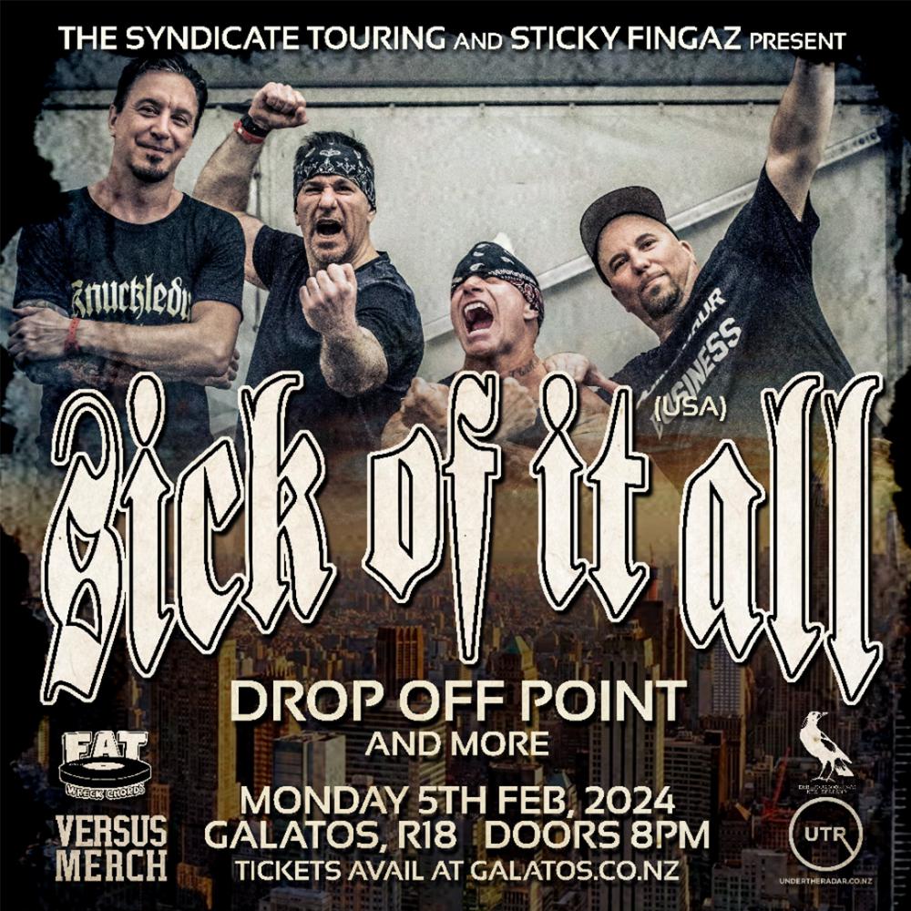 Sick Of It All Return To Nz
