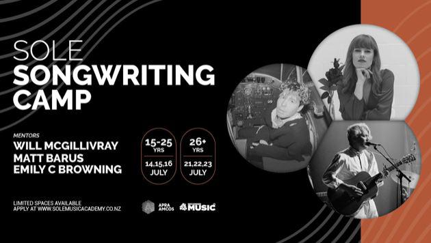 Sole Music Academy Presents A 3 Day Songwriting Camp Where Attendees Will Be Mentored By 3 Of Ōtautahi's Finest Songwriters