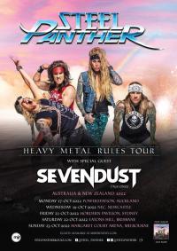 Steel Panther Announce Re Scheduled 'heavy Metal Rules' Tour October 2022 With Sevendust