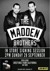 The Madden Brothers Confirm Nz Album Signing Appearance This Week!