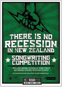 There Is No Recession In Nz Songwriting Competition
