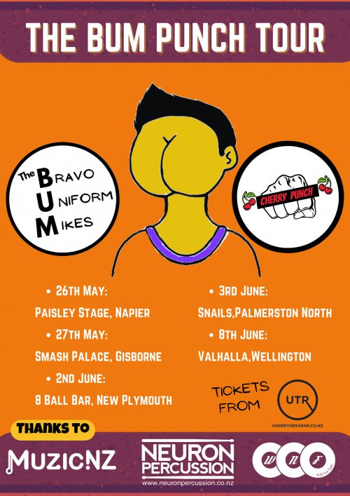 Gig Review: The Bravo Uniform Mikes W/ Cherry Punch @ Paisley Stage, Napier 26/05/2023 1